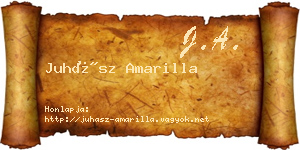 Juhász Amarilla névjegykártya