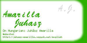 amarilla juhasz business card