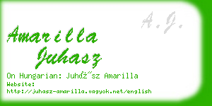 amarilla juhasz business card